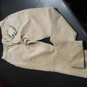 Genuine Suede Leather Pants - NEW
